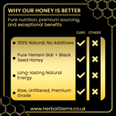 Al Shifa Honey – Premium Yemeni Sidr & Black Seed Blend (700g) - Herbal Stems