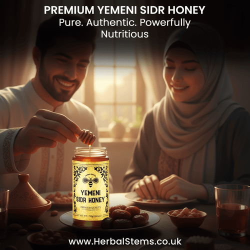 Pure Yemeni Sidr Honey (Large 700g Jar) - Herbal Stems