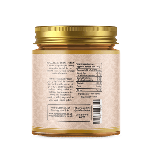 Royal Yemeni Sidr Honey with Royal Jelly – Premium Winter Harvest 250g - Herbal Stems