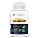 Shilajit & Ashwagandha Complex | 60 Vegan Capsules | Ultimate Vitality & Stress Support - Herbal Stems